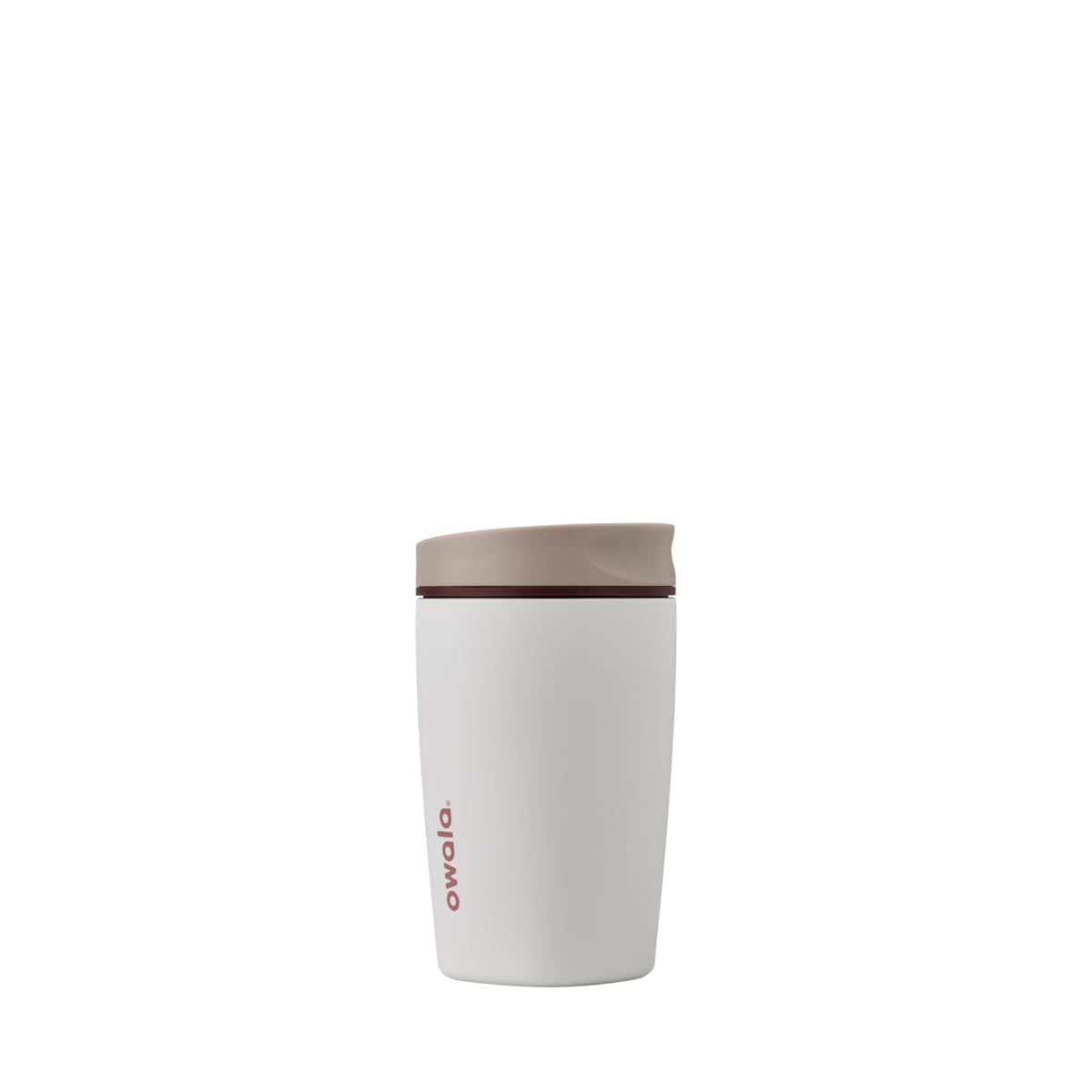 Owala SmoothSip Slider Insulated Stainless Steel Coffee Tumbler, Reusable Iced Coffee Cup, Hot Coffee Travel Mug, BPA Free 12 oz, Campfire Nights