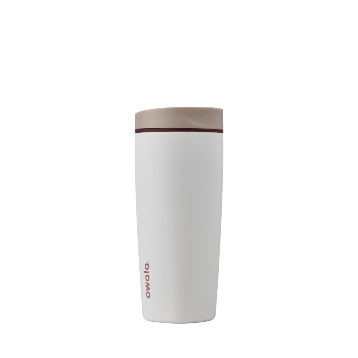 Owala SmoothSip Slider Insulated Stainless Steel Coffee Tumbler, Reusable Iced Coffee Cup, Hot Coffee Travel Mug, BPA Free 12 oz, Campfire Nights