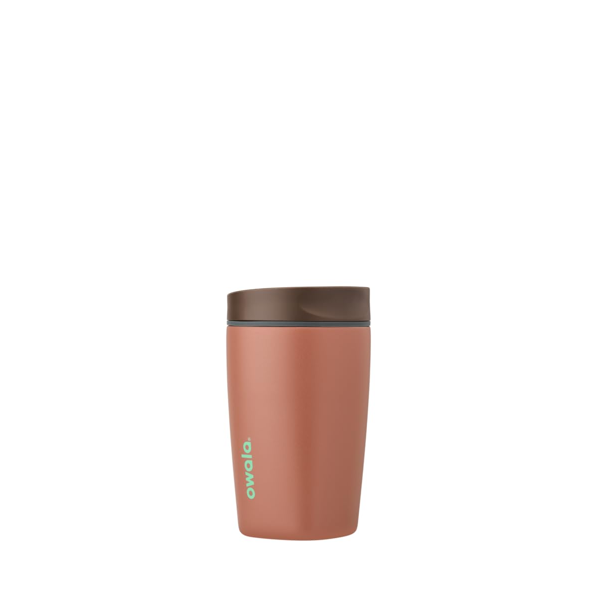 Owala SmoothSip Slider Insulated Stainless Steel Coffee Tumbler, Reusable Iced Coffee Cup, Hot Coffee Travel Mug, BPA Free 12 oz, Campfire Nights