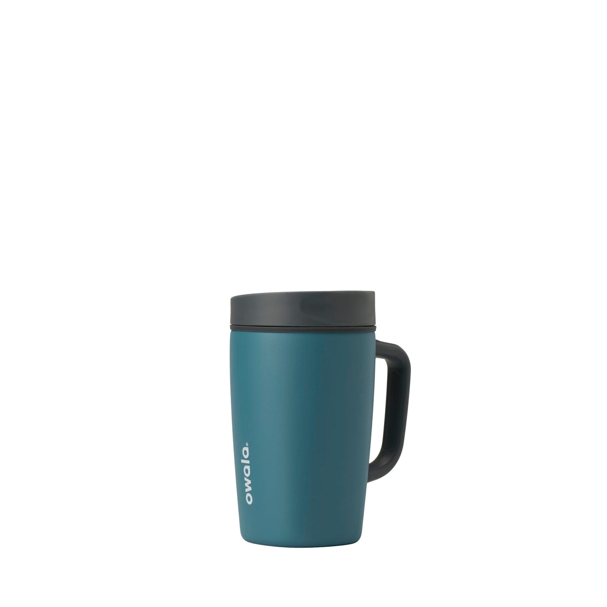 Owala SmoothSip Slider Insulated Stainless Steel Coffee Tumbler, Reusable Iced Coffee Cup, Hot Coffee Travel Mug, BPA Free 12 oz, Campfire Nights