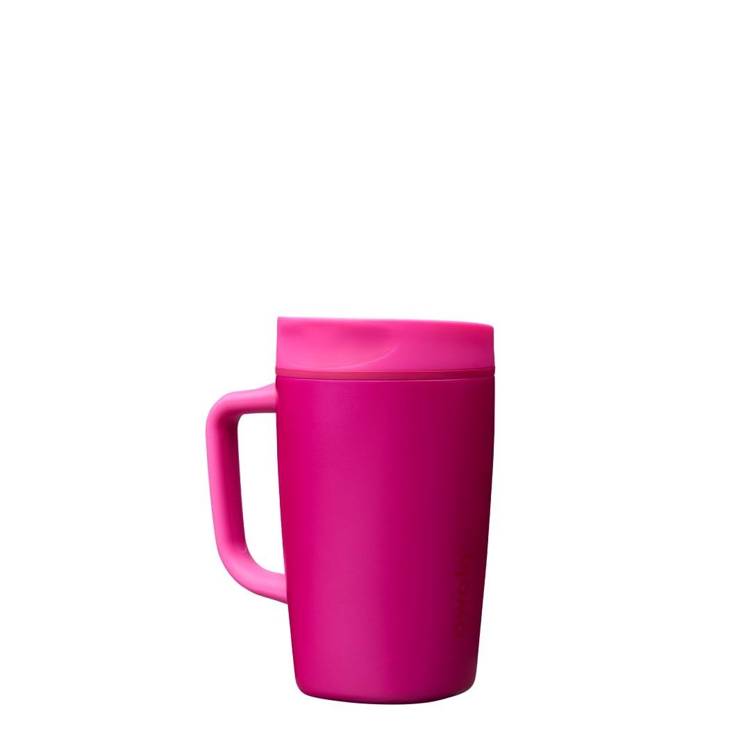 Owala SmoothSip Slider Insulated Stainless Steel Coffee Tumbler, Reusable Iced Coffee Cup, Hot Coffee Travel Mug, BPA Free 12 oz, Campfire Nights