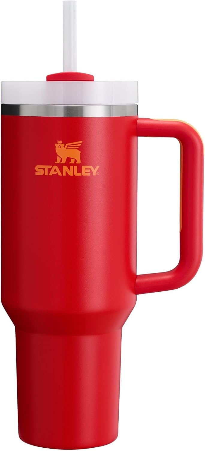 Stanley Quencher H2.O FlowState™ Tumbler 40 oz Black Gloss Deco