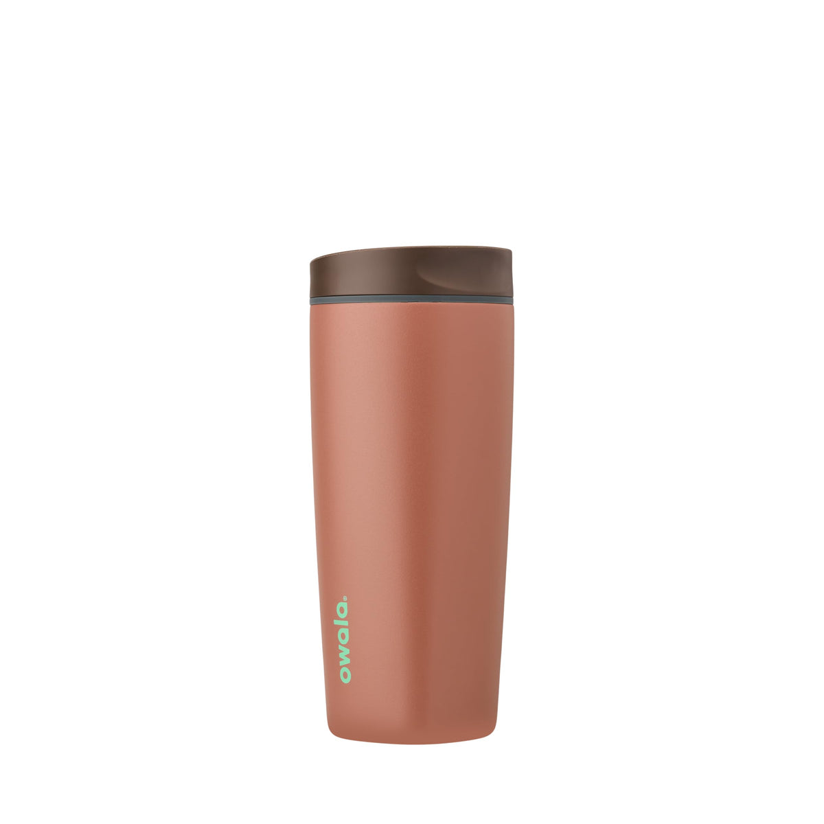 Owala SmoothSip Slider Insulated Stainless Steel Coffee Tumbler, Reusable Iced Coffee Cup, Hot Coffee Travel Mug, BPA Free 12 oz, Campfire Nights
