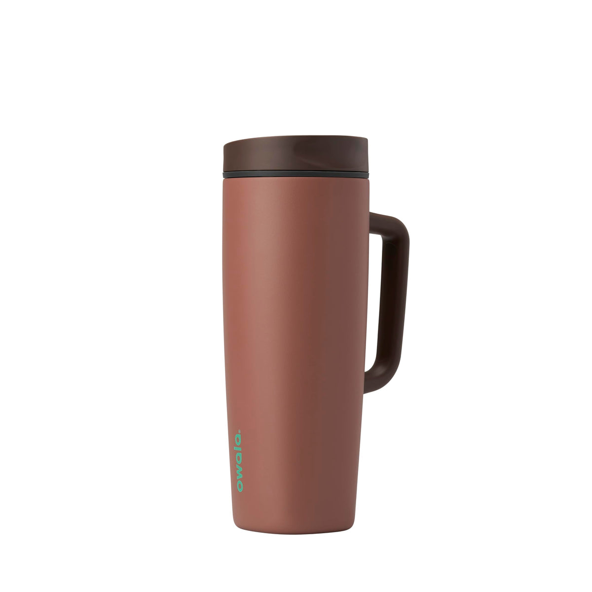 Owala SmoothSip Slider Insulated Stainless Steel Coffee Tumbler, Reusable Iced Coffee Cup, Hot Coffee Travel Mug, BPA Free 12 oz, Campfire Nights
