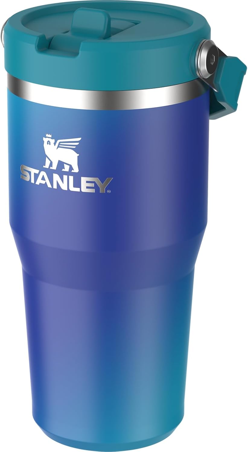 STANLEY IceFlow 2.0 Flip Straw Tumbler, 20 oz, Sea Glass Aura