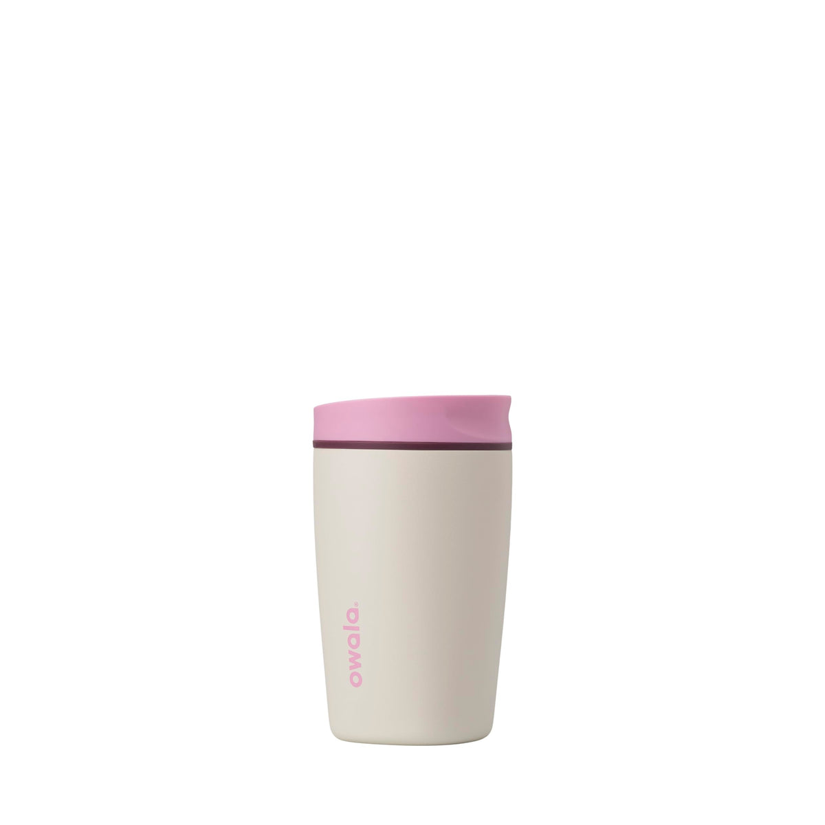 Owala SmoothSip Slider Insulated Stainless Steel Coffee Tumbler, Reusable Iced Coffee Cup, Hot Coffee Travel Mug, BPA Free 12 oz, Campfire Nights