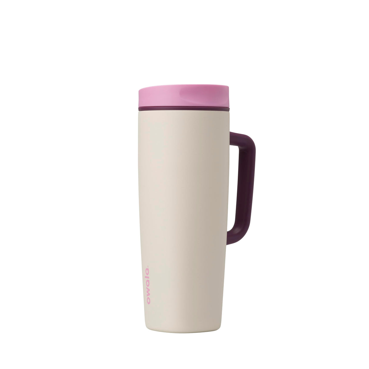 Owala SmoothSip Slider Insulated Stainless Steel Coffee Tumbler, Reusable Iced Coffee Cup, Hot Coffee Travel Mug, BPA Free 12 oz, Campfire Nights
