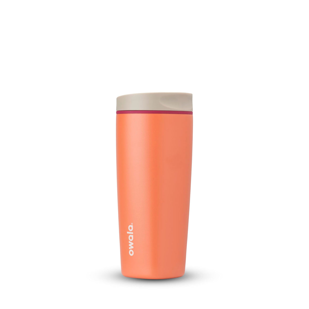 Owala SmoothSip Slider Insulated Stainless Steel Coffee Tumbler, Reusable Iced Coffee Cup, Hot Coffee Travel Mug, BPA Free 12 oz, Campfire Nights