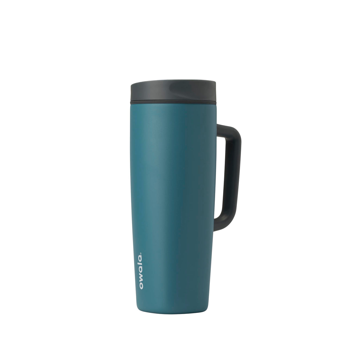 Owala SmoothSip Slider Insulated Stainless Steel Coffee Tumbler, Reusable Iced Coffee Cup, Hot Coffee Travel Mug, BPA Free 12 oz, Campfire Nights