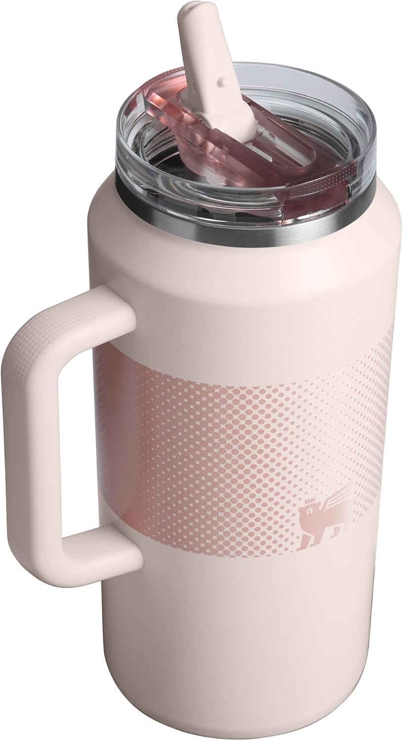 STANLEY Quencher ProTour Flipstraw Tumbler, 64 oz, Rose Quartz Fade