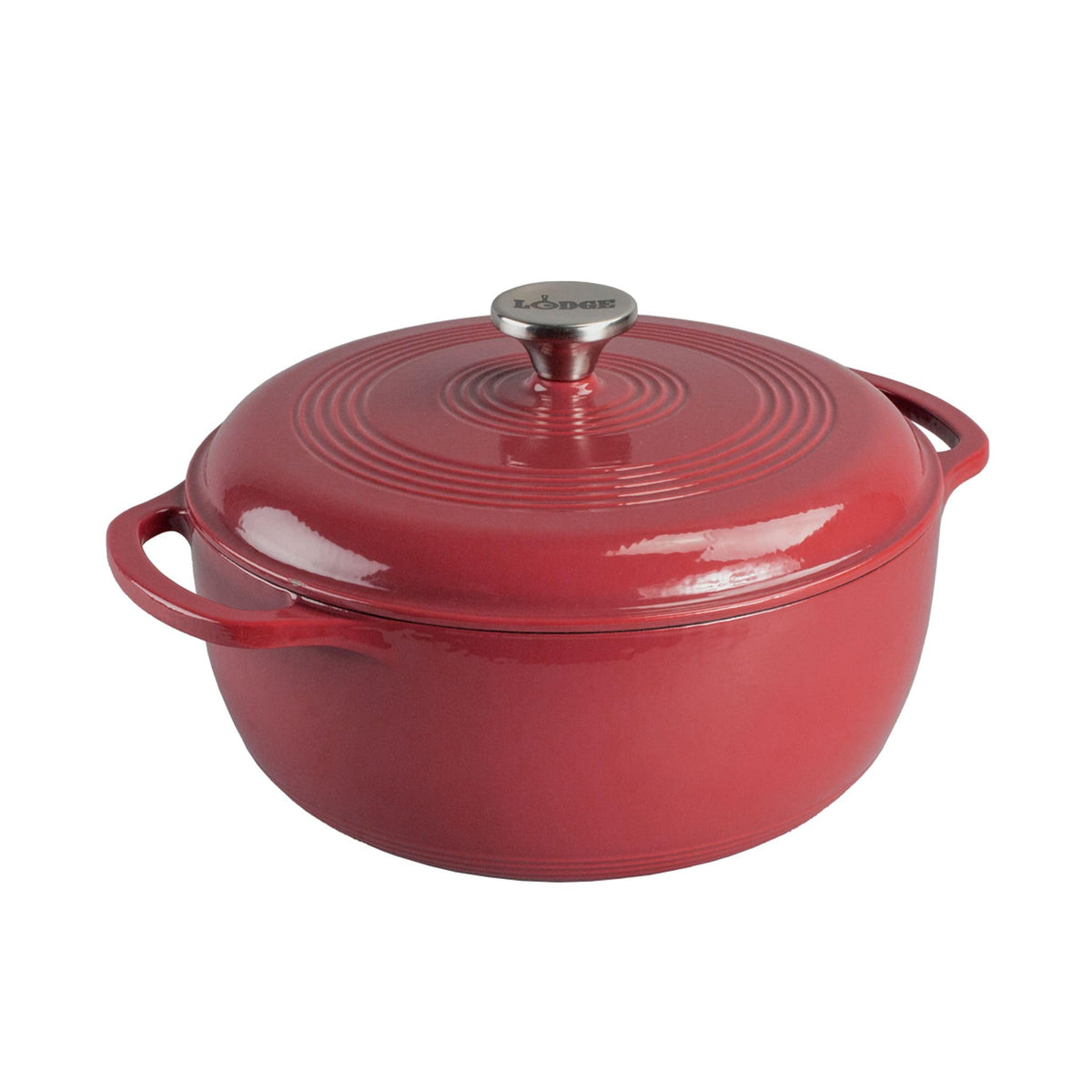 Lodge Essential Enamel Cast Iron Dutch Oven, 6 Quart, Avocado