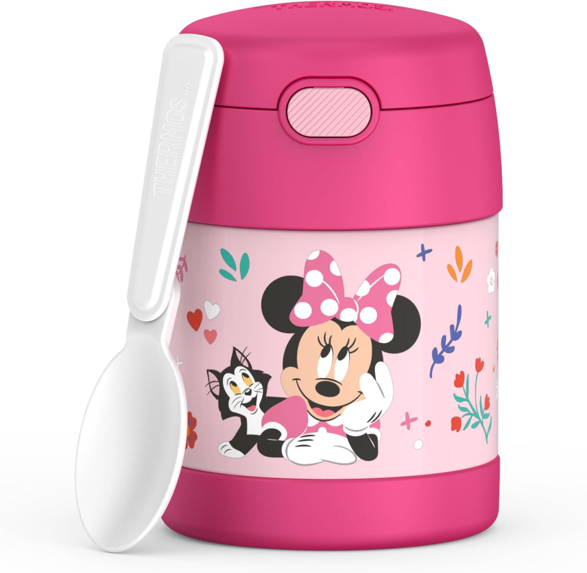 THERMOS FUNTAINER Insulated Food Jar, 10 Ounce, Kid Friendly Food Jar with Foldable Spoon, Rainbow Cloud