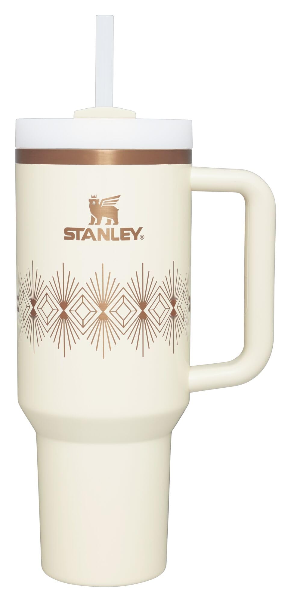 Stanley Quencher H2.O FlowState™ Tumbler 40 oz Black Gloss Deco