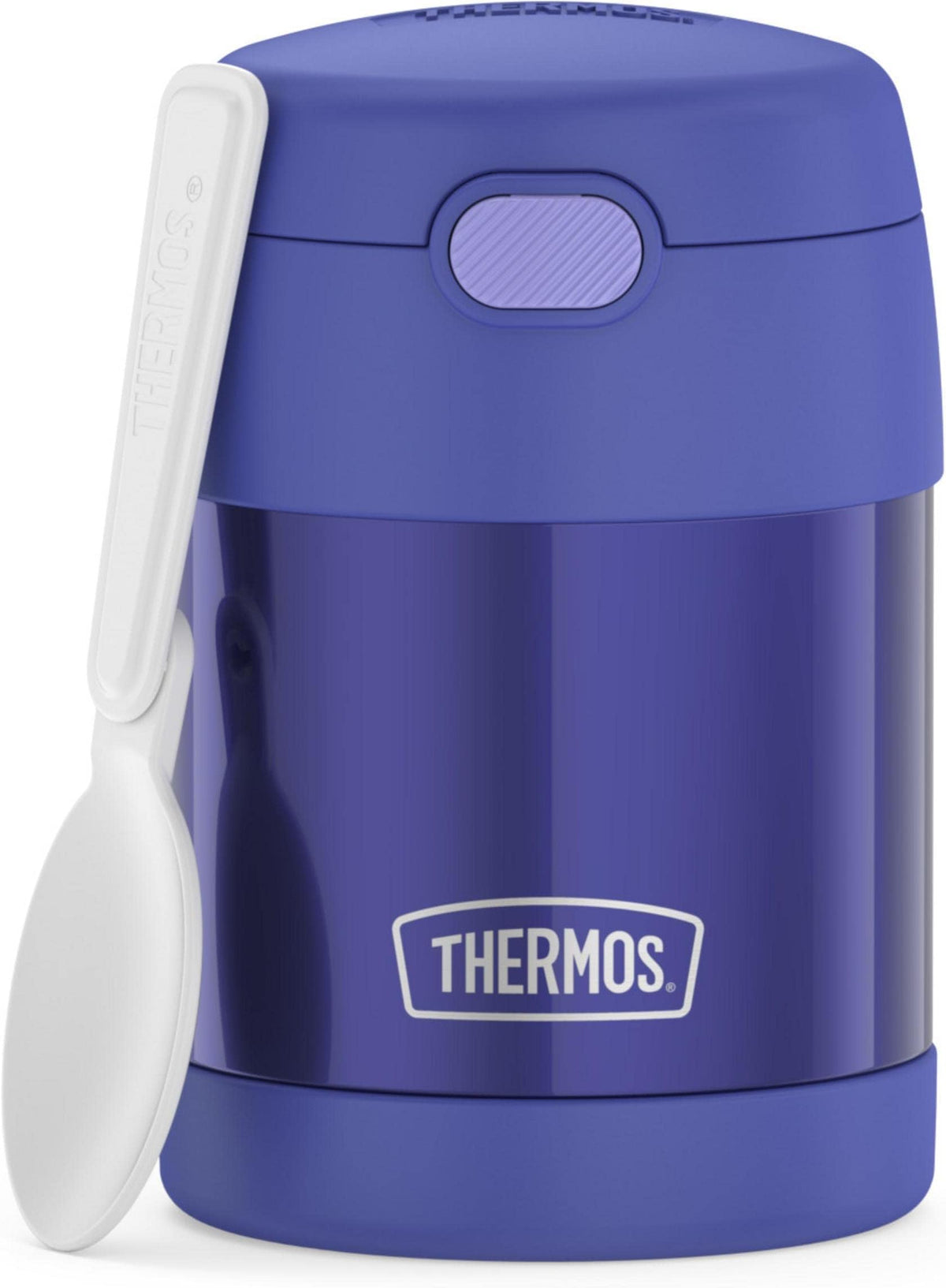 THERMOS FUNTAINER Insulated Food Jar, 10 Ounce, Kid Friendly Food Jar with Foldable Spoon, Rainbow Cloud