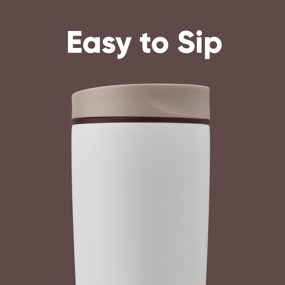 Owala SmoothSip Slider Insulated Stainless Steel Coffee Tumbler, Reusable Iced Coffee Cup, Hot Coffee Travel Mug, BPA Free 12 oz, Campfire Nights