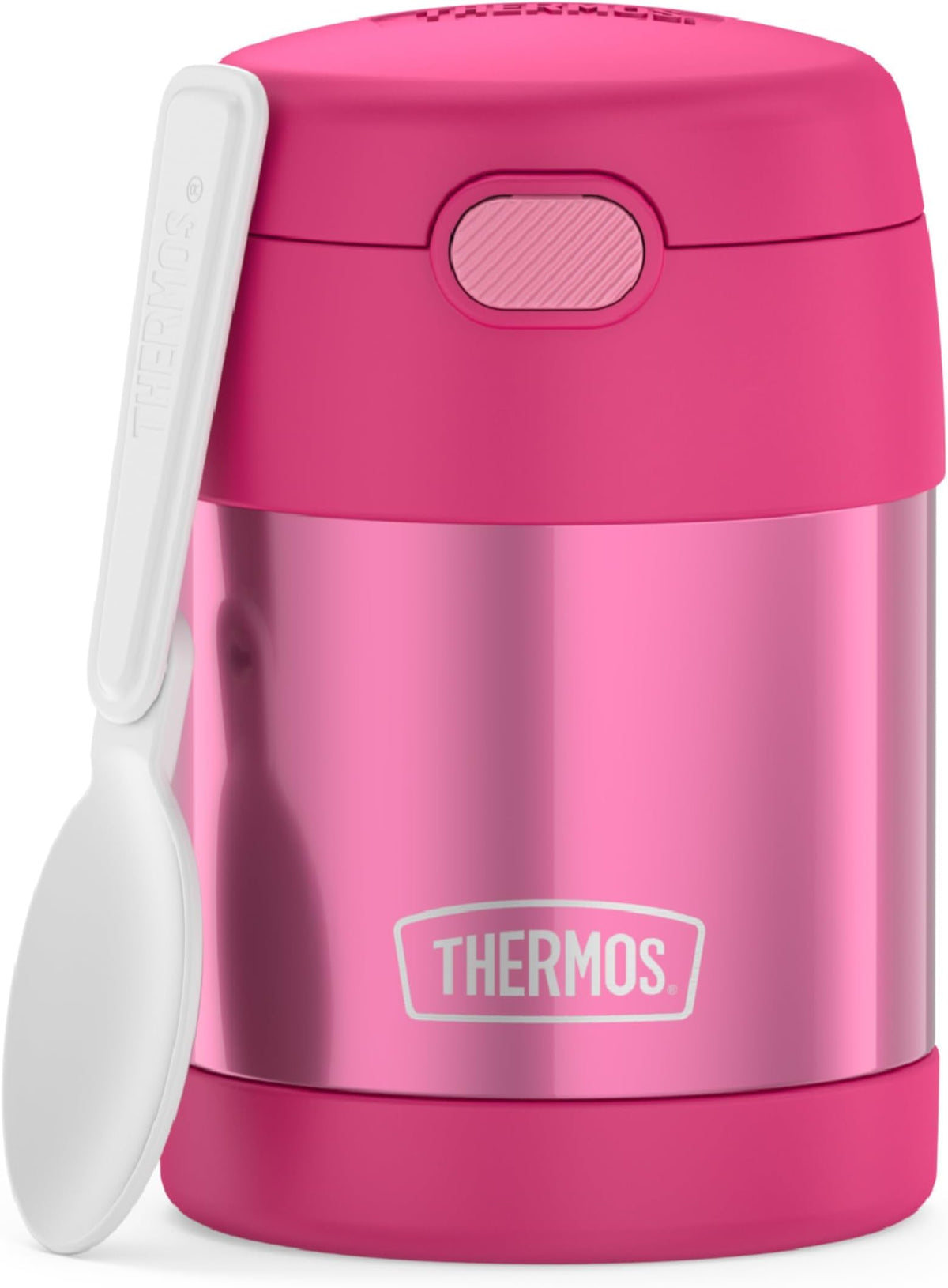 THERMOS FUNTAINER Insulated Food Jar, 10 Ounce, Kid Friendly Food Jar with Foldable Spoon, Rainbow Cloud