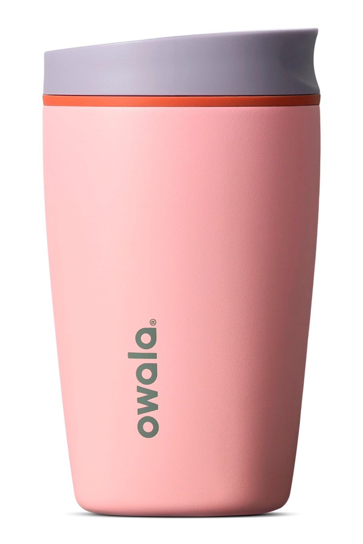 Owala SmoothSip Slider Insulated Stainless Steel Coffee Tumbler, Reusable Iced Coffee Cup, Hot Coffee Travel Mug, BPA Free 12 oz, Campfire Nights