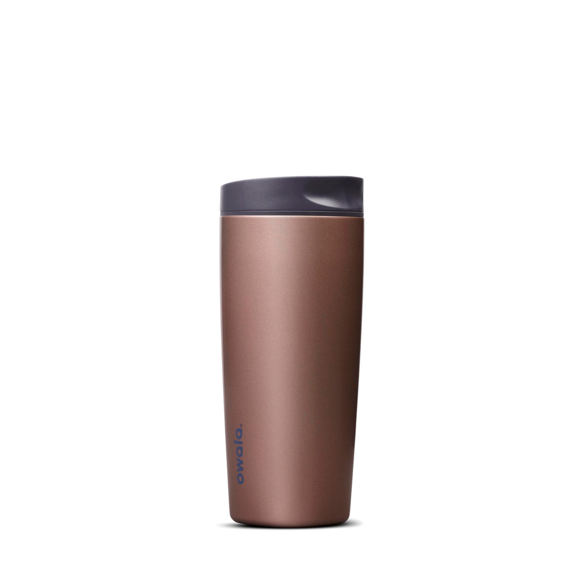 Owala SmoothSip Slider Insulated Stainless Steel Coffee Tumbler, Reusable Iced Coffee Cup, Hot Coffee Travel Mug, BPA Free 12 oz, Campfire Nights