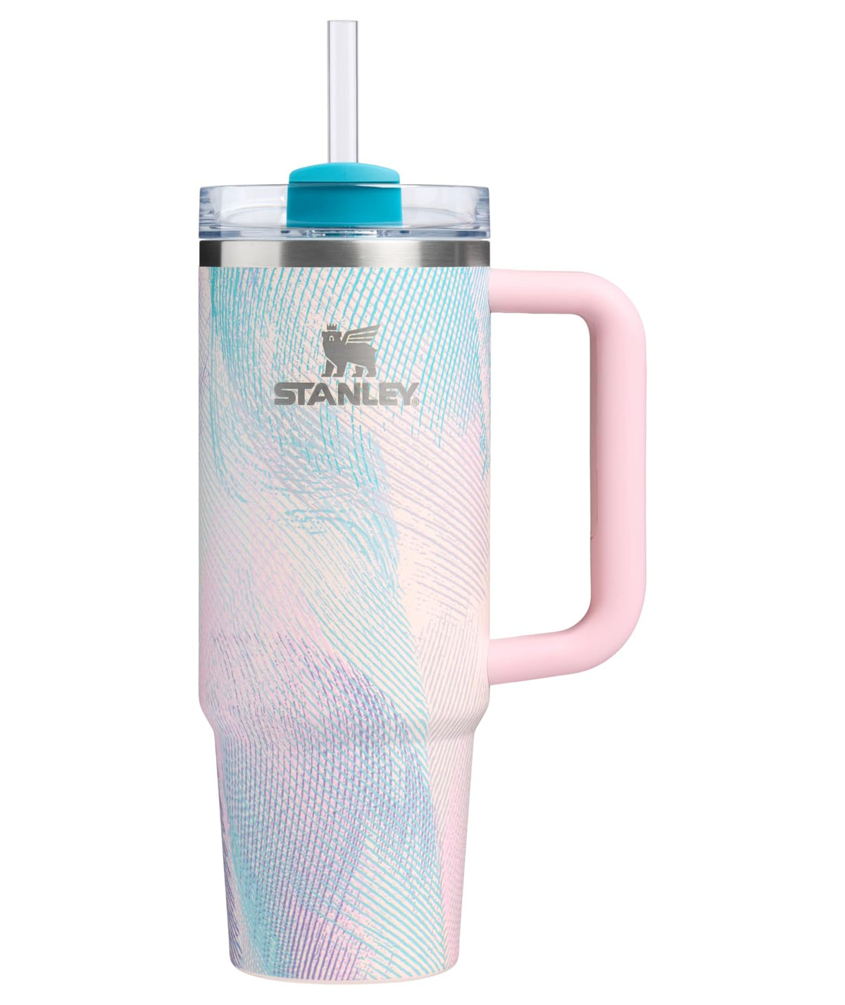 Stanley Quencher H2.O FlowState™ Tumbler 40 oz Black Gloss Deco