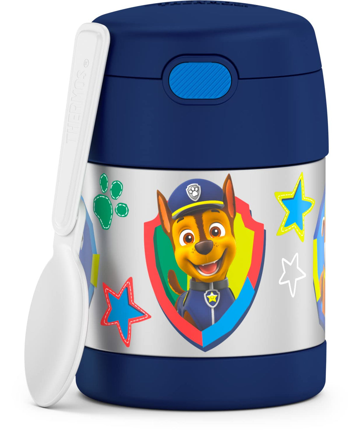 THERMOS FUNTAINER Insulated Food Jar, 10 Ounce, Kid Friendly Food Jar with Foldable Spoon, Rainbow Cloud
