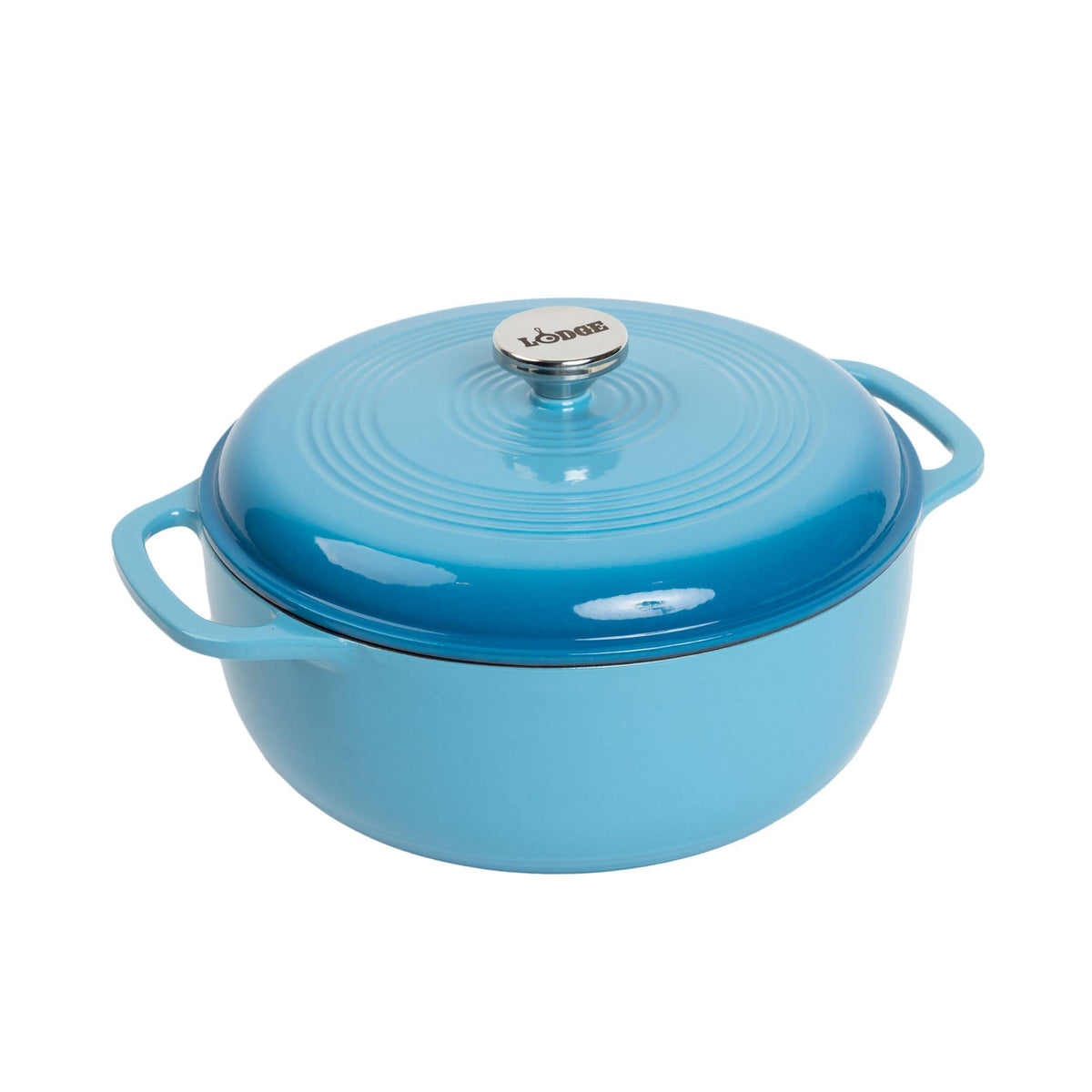 Lodge Essential Enamel Cast Iron Dutch Oven, 6 Quart, Avocado