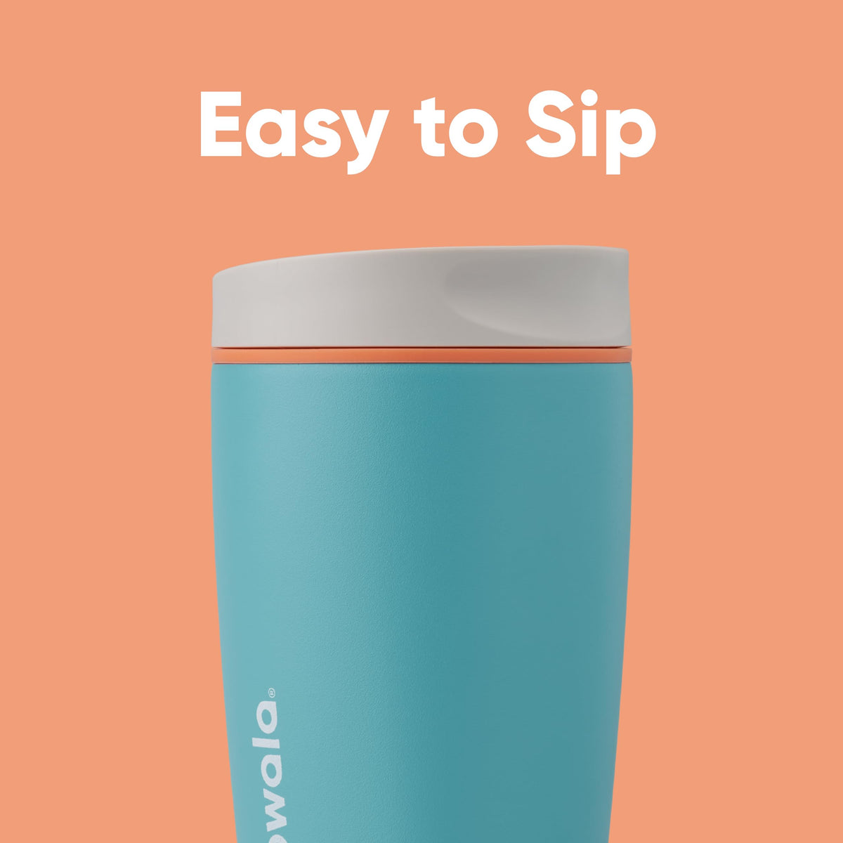Owala SmoothSip Slider Insulated Stainless Steel Coffee Tumbler, Reusable Iced Coffee Cup, Hot Coffee Travel Mug, BPA Free 12 oz, Campfire Nights