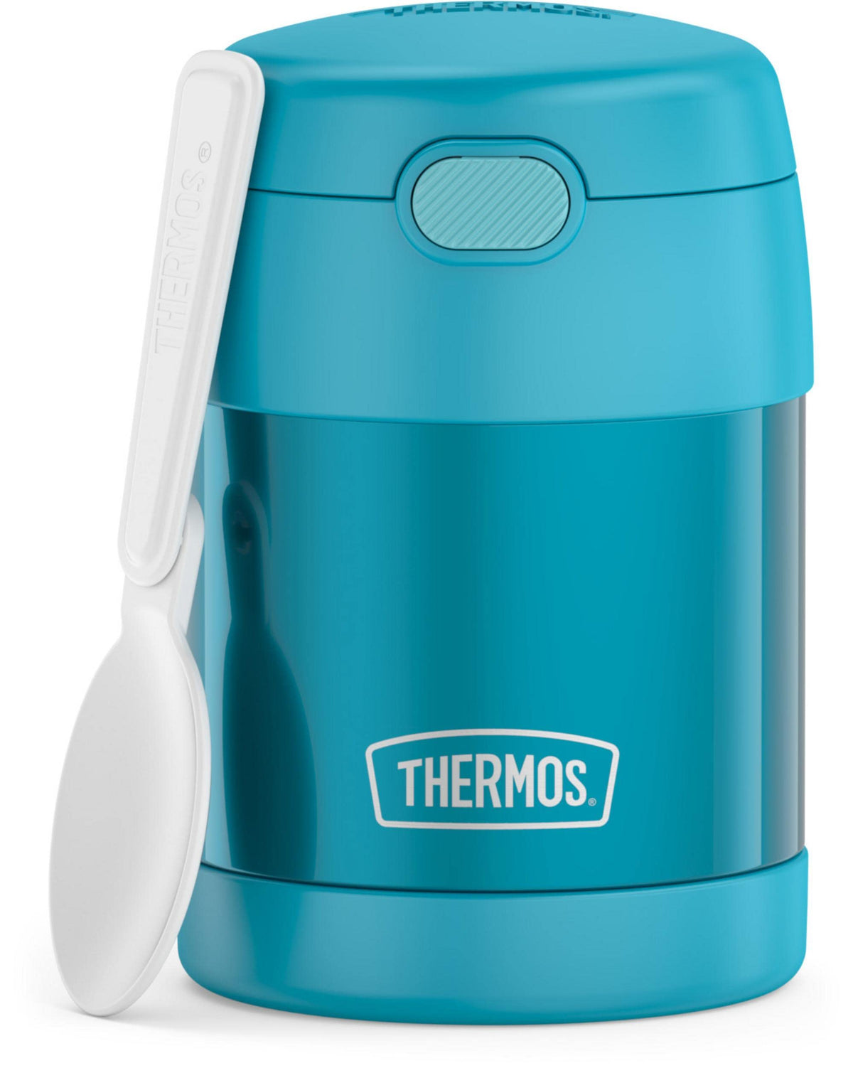 THERMOS FUNTAINER Insulated Food Jar, 10 Ounce, Kid Friendly Food Jar with Foldable Spoon, Rainbow Cloud