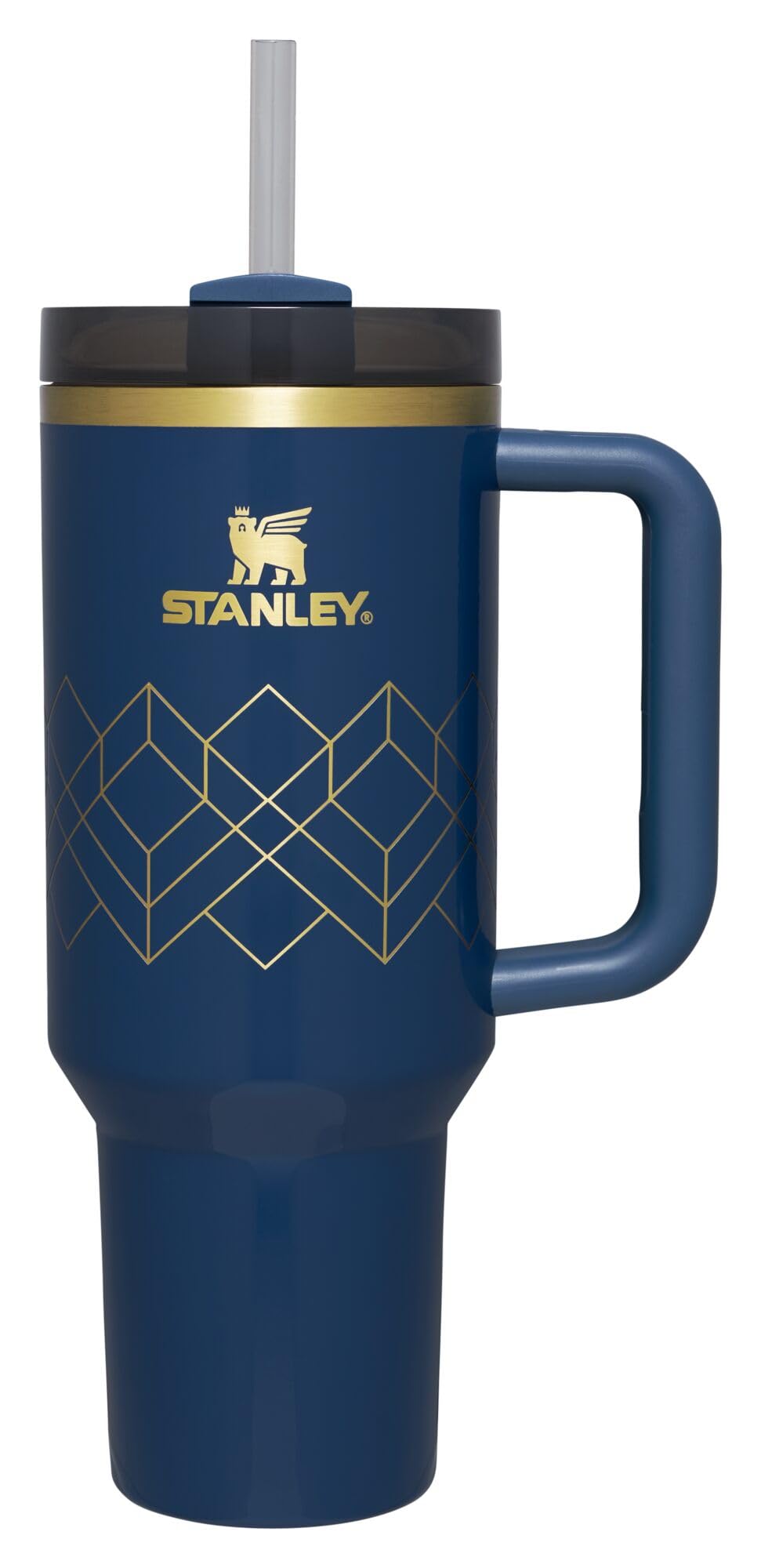 Stanley Quencher H2.O FlowState™ Tumbler 40 oz Black Gloss Deco