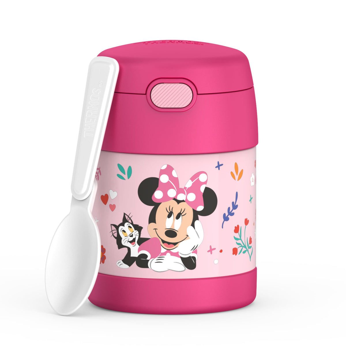 THERMOS FUNTAINER Insulated Food Jar, 10 Ounce, Kid Friendly Food Jar with Foldable Spoon, Rainbow Cloud