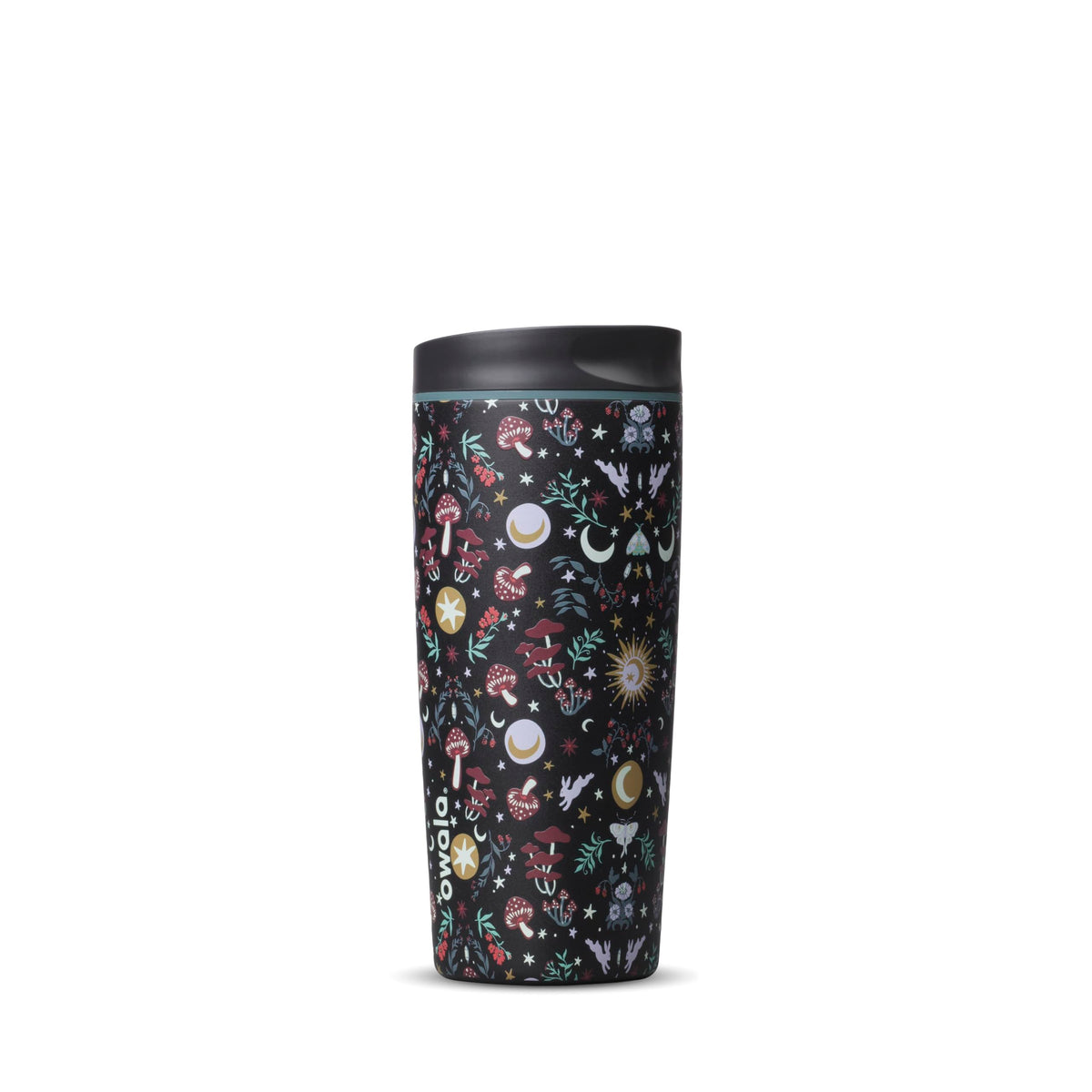 Owala SmoothSip Slider Insulated Stainless Steel Coffee Tumbler, Reusable Iced Coffee Cup, Hot Coffee Travel Mug, BPA Free 12 oz, Campfire Nights
