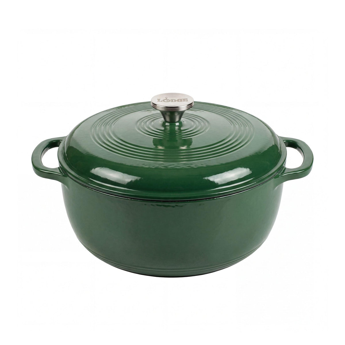 Lodge Essential Enamel Cast Iron Dutch Oven, 6 Quart, Avocado