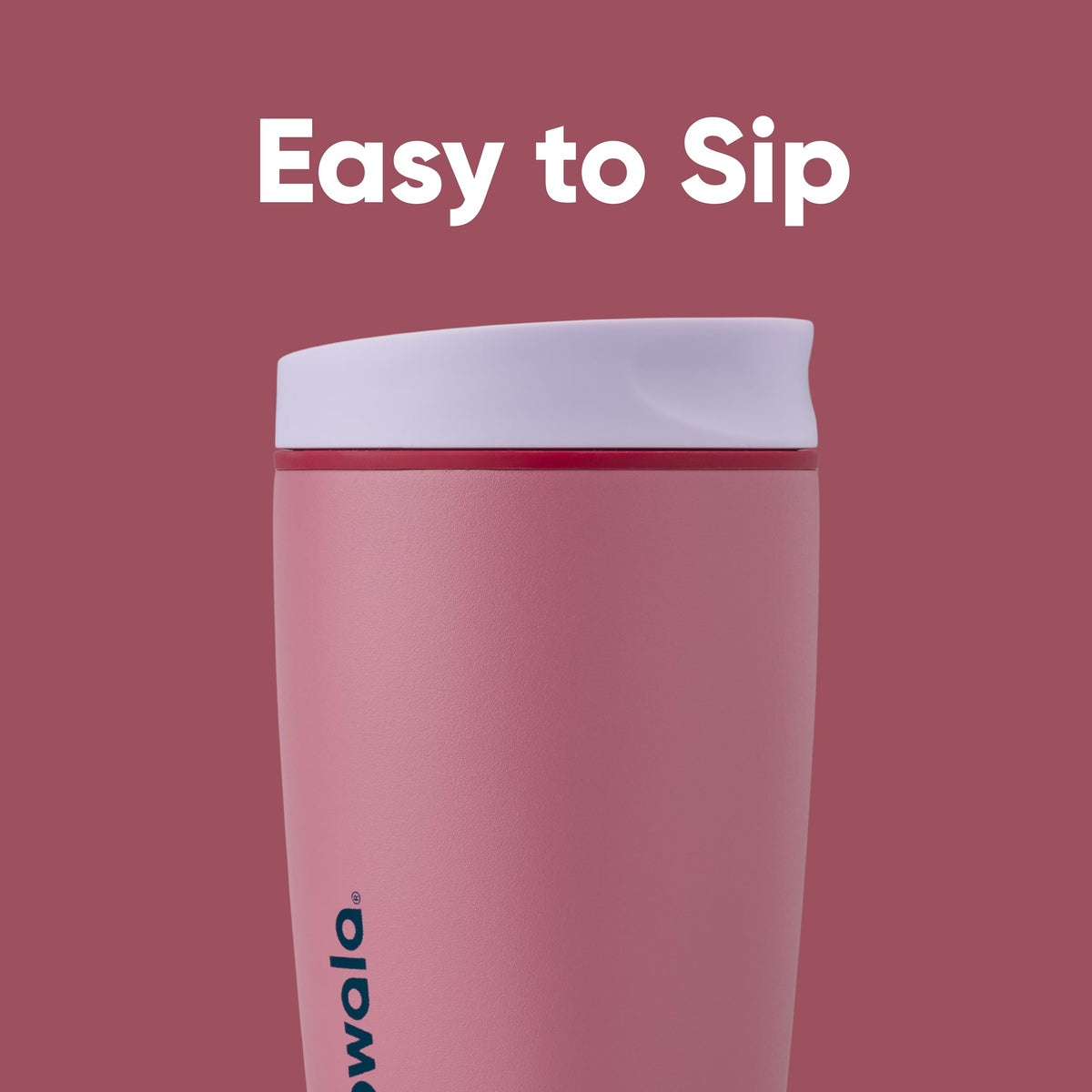 Owala SmoothSip Slider Insulated Stainless Steel Coffee Tumbler, Reusable Iced Coffee Cup, Hot Coffee Travel Mug, BPA Free 12 oz, Campfire Nights