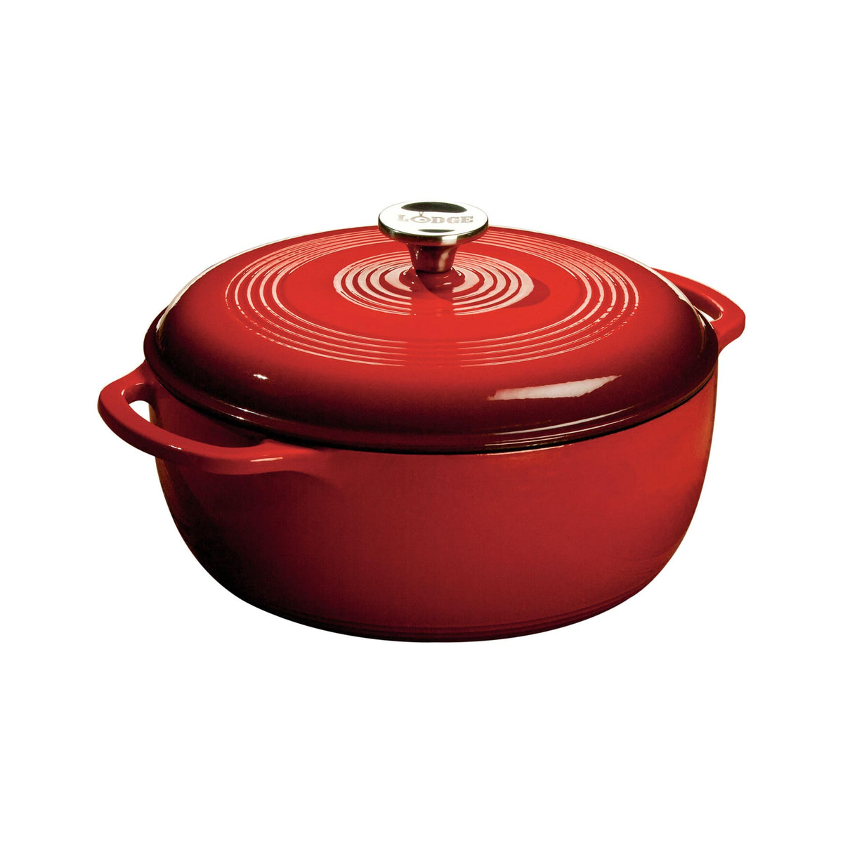 Lodge Essential Enamel Cast Iron Dutch Oven, 6 Quart, Avocado