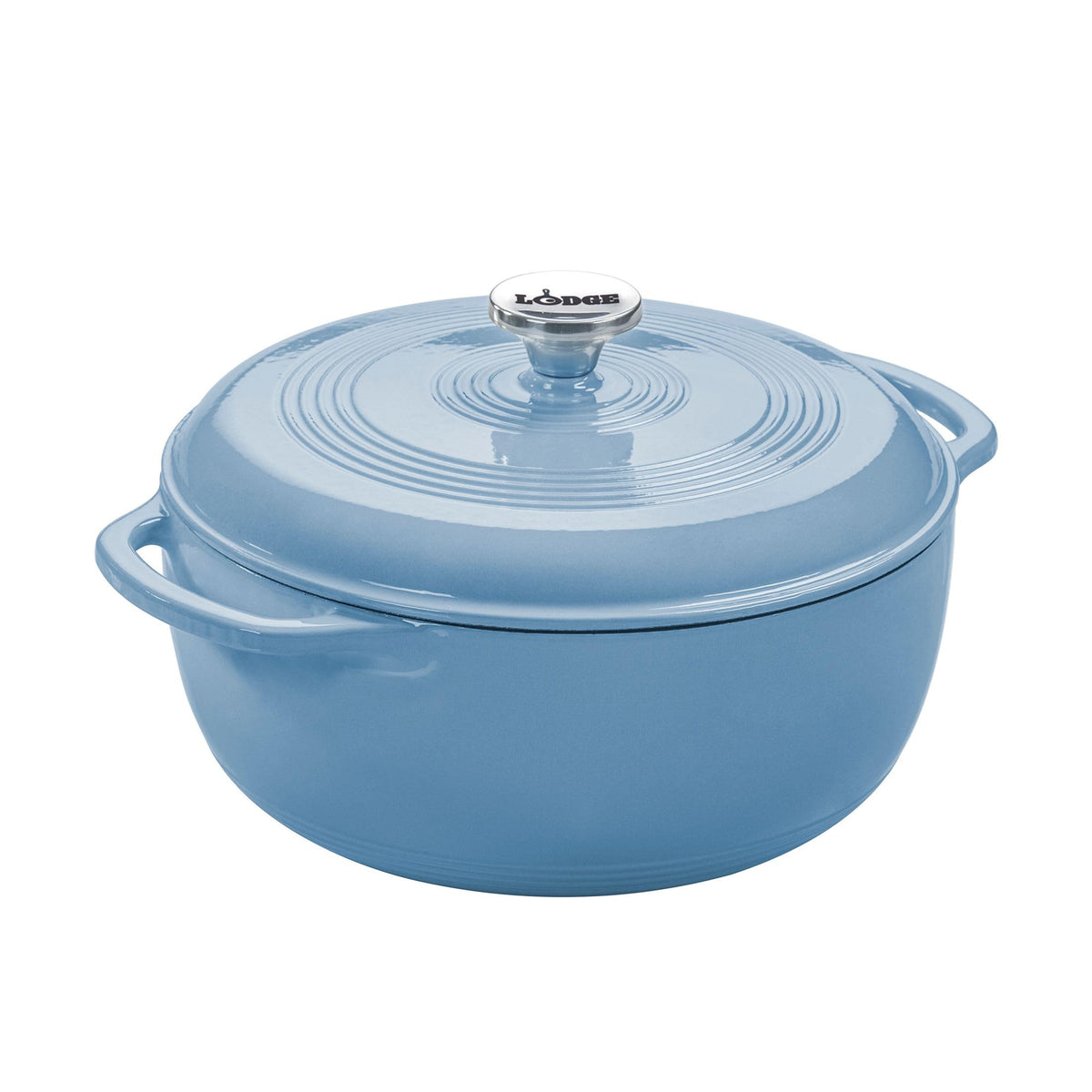 Lodge Essential Enamel Cast Iron Dutch Oven, 6 Quart, Avocado